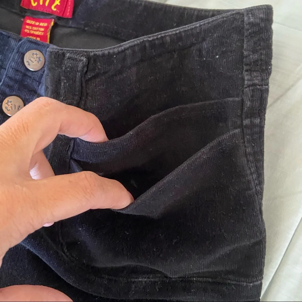 Vintage Y2K Tilt Corduroy Pants Flare Low-Rise 3-button Fly 2000’s Sz 29 Grunge - Picture 11 of 12